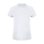 T-shirt technique femme manches courtes raglan polyester 135 g/m² couleur blanc première vue