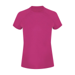 T-shirt technique femme manches courtes raglan polyester 135 g/m² couleur fuchsia première vue