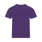 T-shirt technique enfant en polyester à manches courtes 135 g/m² couleur mauve première vue