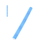 Barre en mousse avec lumières fixes et clignotantes et piles bouton