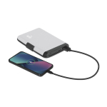 Porte-cartes 2 en 1 en aluminium avec powerbank et protection RFID  troisième vue