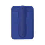 Porte-carte en silicone avec support de téléphone et poignées pliables couleur bleu marine première vue