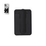 Porte-carte en silicone avec support de téléphone et poignées pliables