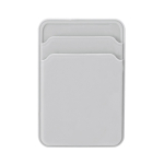 Porte-cartes magnétique silicone pour smartphone à double compartiment couleur blanc première vue