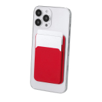 Porte-cartes magnétique silicone pour smartphone à double compartiment deuxième vue
