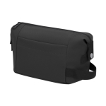 Trousse en cuir synthétique avec fermeture éclair et poignée latérale couleur noir première vue