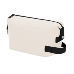 Trousse en cuir synthétique avec fermeture éclair et poignée latérale quatrième vue