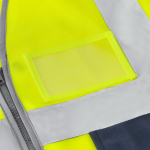 Gilet réfléchissant en polyester haute visibilité bicolore quatrième vue