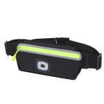 Banane de sport en polyester avec lampe frontale rechargeable