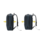 Sac à dos extensible en similicuir pour ordinateur avec port USB 15” quatrième vue