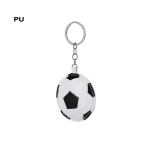 Porte-clés en forme de ballon de football en cuir synthétique