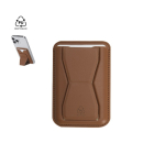 Porte-cartes en similicuir avec fixation magnétique pour téléphone