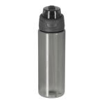 Gourde translucide 750 ml, double système de boisson et anse pliable couleur noir première vue