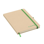 Carnet A5 à couverture rigide en carton recyclé, pages lignées deuxième vue