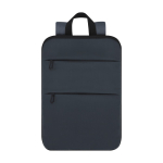 Sac à dos extensible en cuir synthétique avec compartiment pour PC 15” couleur bleu marine première vue