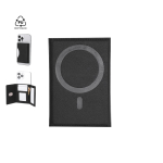 Porte-cartes en similicuir recyclé, fixation et fermeture magnétique