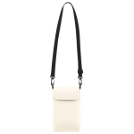 Sac bandoulière en similicuir avec fermeture velcro et sangle réglable couleur naturel première vue