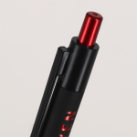 Stylo pointeur à bouton-poussoir avec marquage laser effet miroir quatrième vue