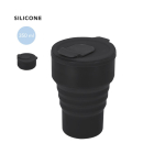 Gobelet pliable en silicone avec couvercle et bec coulissant 350 ml