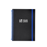 Cahier à anneaux A5 avec fermeture élastique assortie, pages lignées vue principale