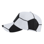 Casquette de sport en coton à 5 panneaux, design ballon de football deuxième vue