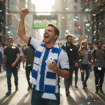 Enceinte dansante au design ballon de football avec anse de transport troisième vue