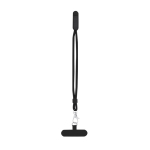 Bracelet porte-téléphone réglable avec mousqueton et support couleur noir première vue