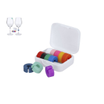 Identificateur de verres, 12 marqueurs en silicone, plusieurs couleurs