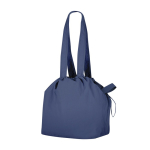 Sac à bandoulière en nylon avec fermeture à cordon réglable 135g/m² couleur bleu marine première vue