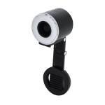 Anneau lumineux ventilateur en ABS avec support téléphone 500 mAh deuxième vue