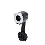 Anneau lumineux ventilateur en ABS avec support téléphone 500 mAh vue principale
