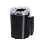 Tasse mélangeuse en acier inoxydable avec couvercle coulissant 400 ml deuxième vue