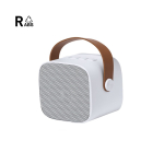 Enceinte en plastique recyclé avec anse marron style rétro 5 W