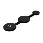 Chargeur sans fil magnétique et pliable 3 en 1 avec USB-C 15 W couleur noir première vue