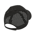 Casquette en microfibre à 5 panneaux avec perforations à l’arrière sixième vue
