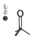 Support téléphone magnétique pliable, mousqueton et hauteur réglable