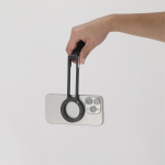 Support téléphone magnétique pliable, mousqueton et hauteur réglable