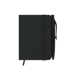 Bloc-notes A7 à couverture synthétique avec stylo assorti couleur noir première vue