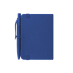 Bloc-notes A7 à couverture synthétique avec stylo assorti quatrième vue