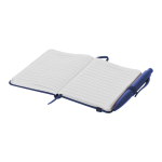 Bloc-notes A7 à couverture synthétique avec stylo assorti cinquième vue