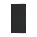 Carnet A5 à couverture rigide avec poche intérieure, pages lignées couleur noir première vue