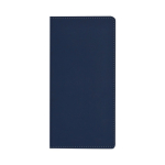 Carnet A5 à couverture rigide avec poche intérieure, pages lignées couleur bleu marine première vue