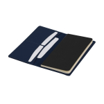 Carnet A5 à couverture rigide avec poche intérieure, pages lignées deuxième vue