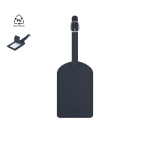 Identifiant de valise en similicuir avec boucle réglable