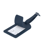 Identifiant de valise en similicuir avec boucle réglable  troisième vue