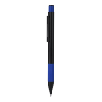 Stylo en aluminium recyclé avec poignée texturée, encre bleue couleur bleu première vue