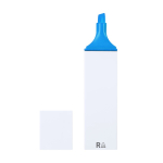 Surligneur fluorescent avec étui blanc et encre multicolore couleur bleu première vue