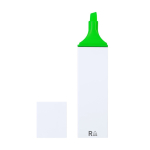 Surligneur fluorescent avec étui blanc et encre multicolore couleur vert première vue