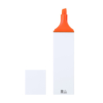 Surligneur fluorescent avec étui blanc et encre multicolore couleur orange première vue