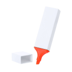 Surligneur fluorescent avec étui blanc et encre multicolore deuxième vue